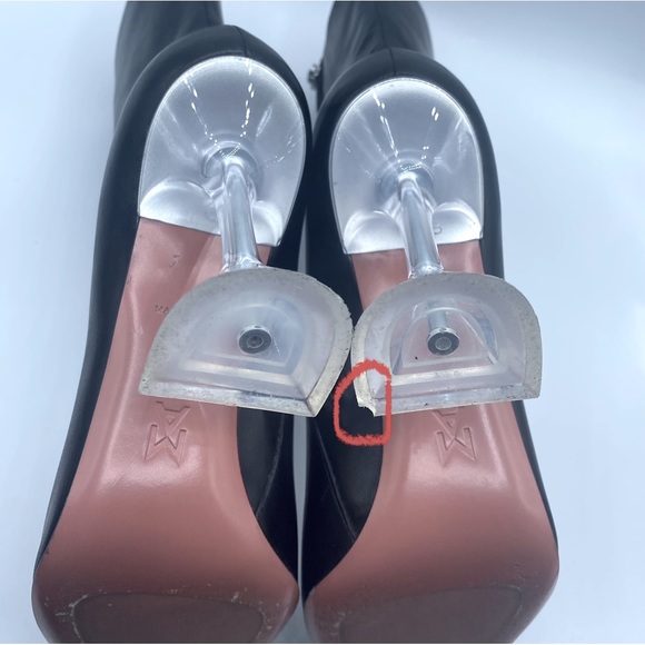 Amina Muaddi Giorgia Glass Booties - Picture 10 of 11